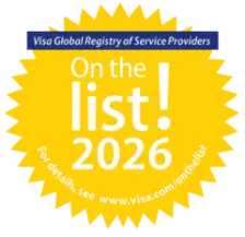 Visa Global Registry of Service Providers — On the list! 2026